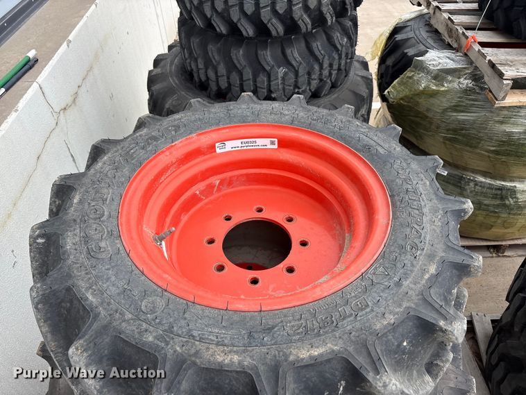 image for item EU0325 (4) Goodyear tractor tires and wheels