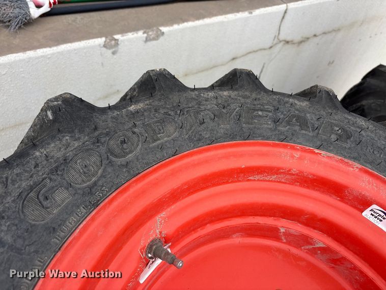 image for item EU0325 (4) Goodyear tractor tires and wheels