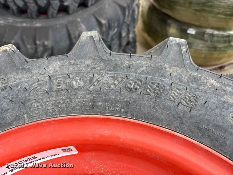 image for item EU0325 (4) Goodyear tractor tires and wheels