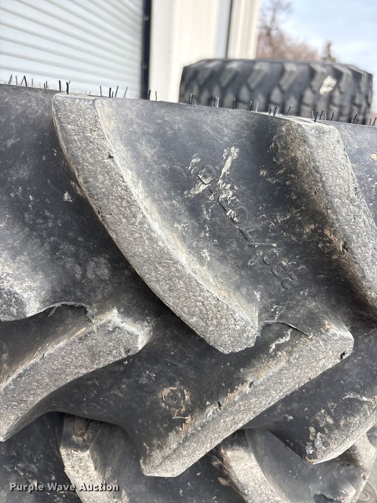 image for item EU0325 (4) Goodyear tractor tires and wheels