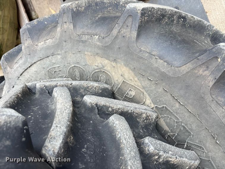 image for item EU0325 (4) Goodyear tractor tires and wheels