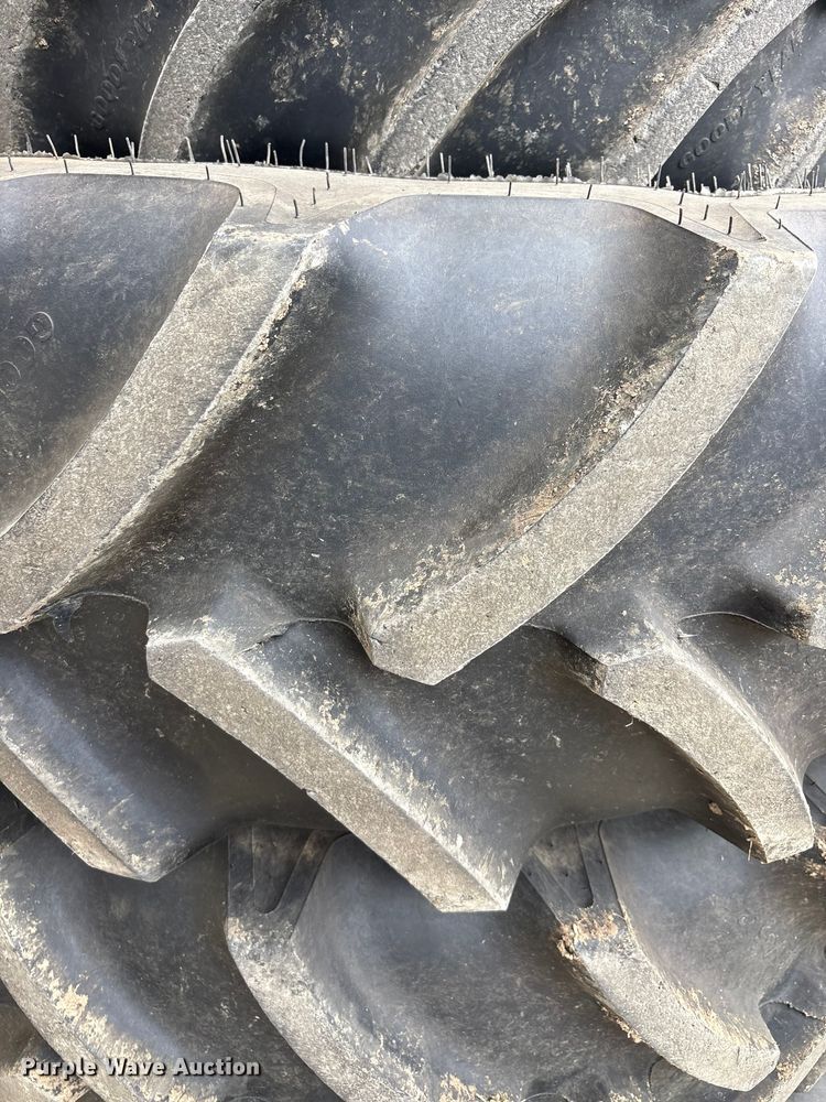 image for item EU0325 (4) Goodyear tractor tires and wheels