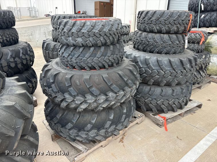 image for item EU0327 (4) Goodyear tractor tires and wheels