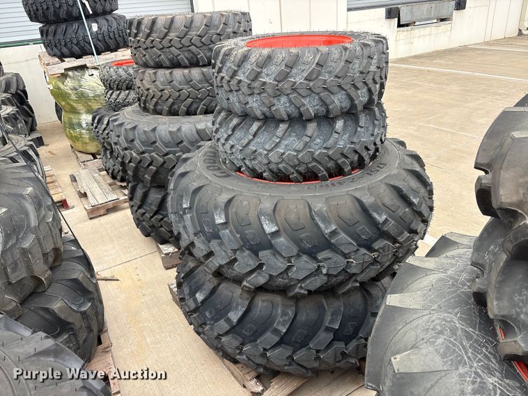 image for item EU0327 (4) Goodyear tractor tires and wheels