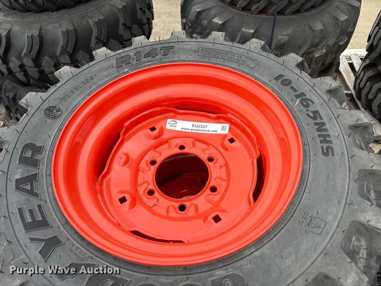image for item EU0327 (4) Goodyear tractor tires and wheels