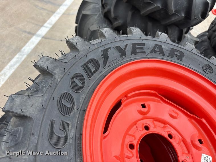 image for item EU0327 (4) Goodyear tractor tires and wheels