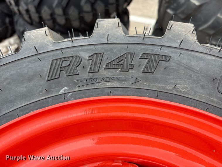 image for item EU0327 (4) Goodyear tractor tires and wheels