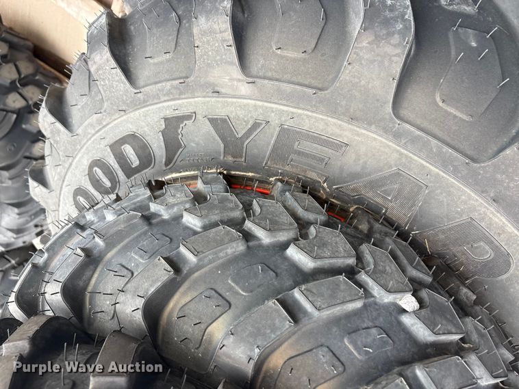 image for item EU0327 (4) Goodyear tractor tires and wheels