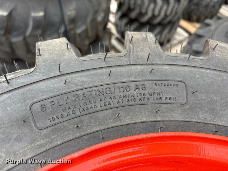 image for item EU0327 (4) Goodyear tractor tires and wheels
