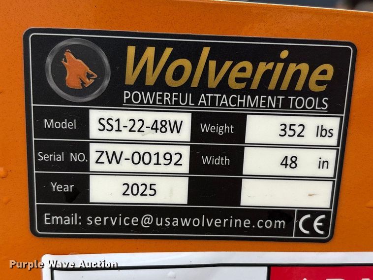 image for item EU4963 2025 Wolverine SS1-22-48W box blade