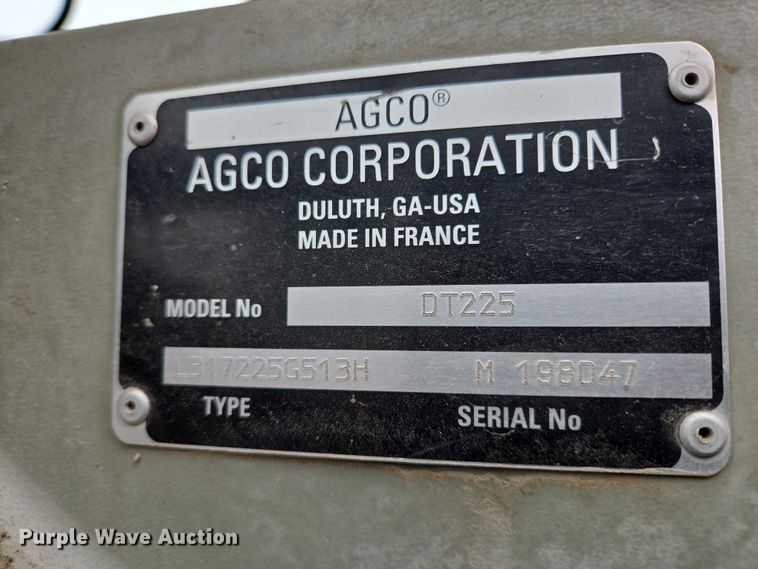 image for item EV5529 2003 AGCO DT225 MFWD tractor