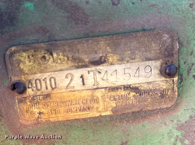 image for item FB0893 1963 John Deere 4010 tractor