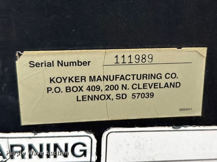 image for item FB0929 Koyker 510 loader bucket