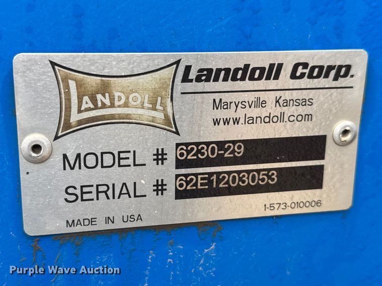 image for item FB6967 2012 Landoll 6230-29 double off-set disk