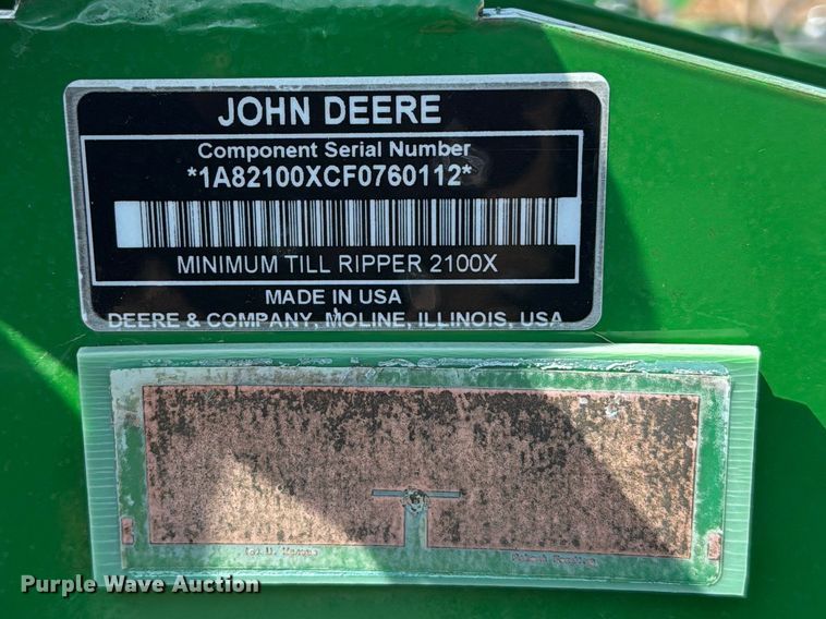 image for item FB6980 2015 John Deere 2100 in-line ripper