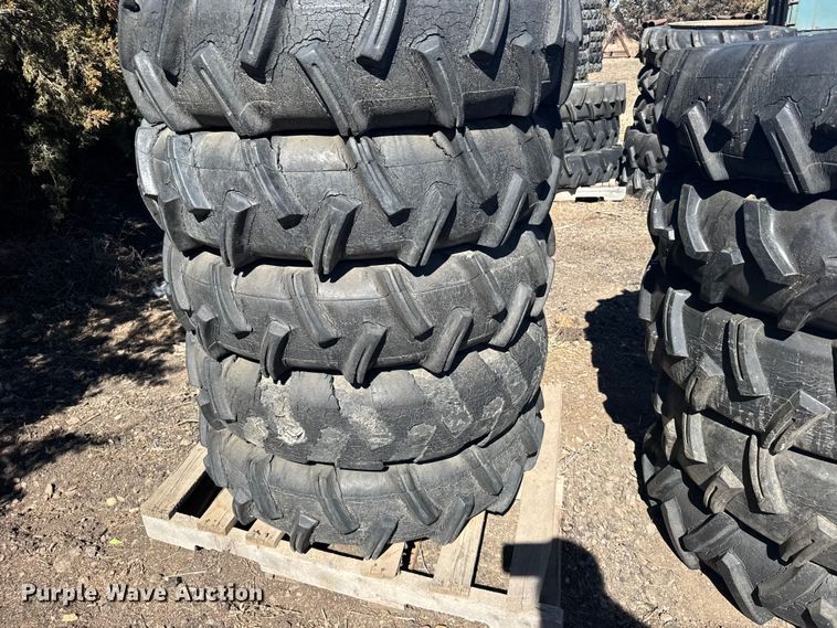 image for item FB7032 (8) 11-24.5 tires and wheels