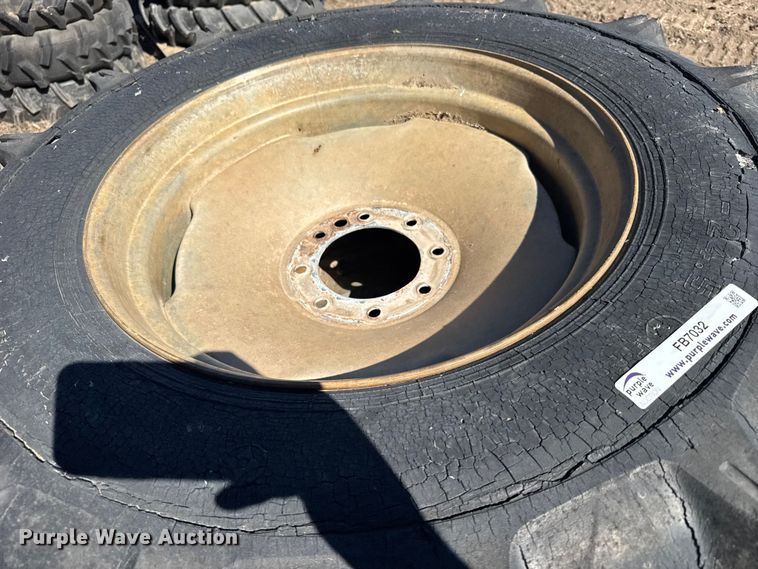 image for item FB7032 (8) 11-24.5 tires and wheels