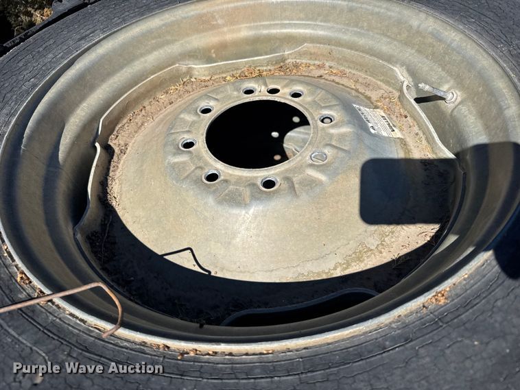 image for item FB7032 (8) 11-24.5 tires and wheels