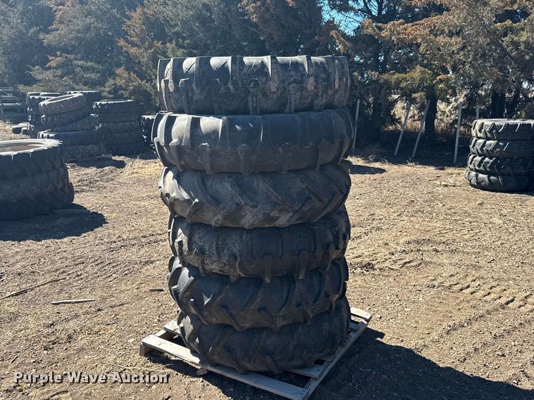 image for item FB7039 (6) 11.2-24 tires and wheels