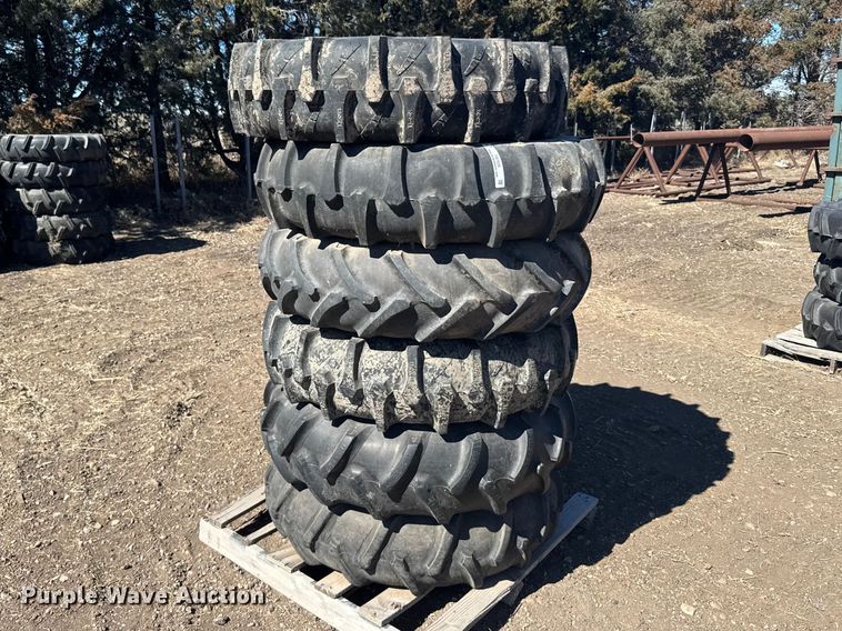 image for item FB7039 (6) 11.2-24 tires and wheels