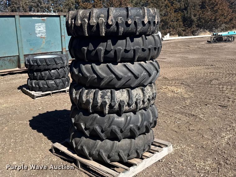 image for item FB7039 (6) 11.2-24 tires and wheels