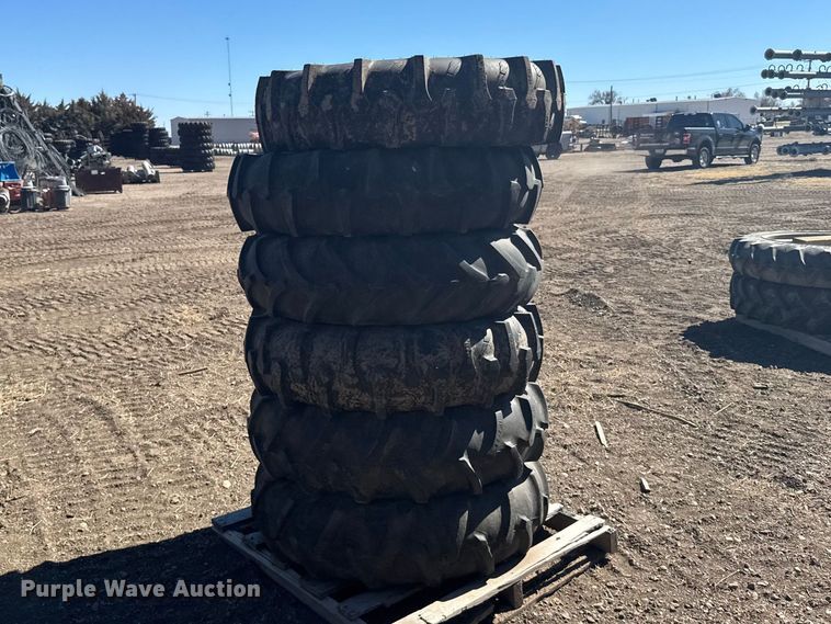image for item FB7039 (6) 11.2-24 tires and wheels