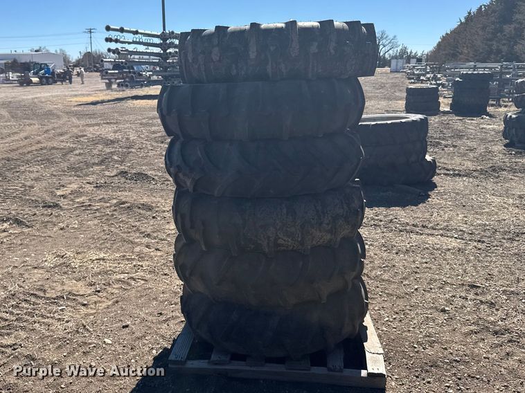 image for item FB7039 (6) 11.2-24 tires and wheels