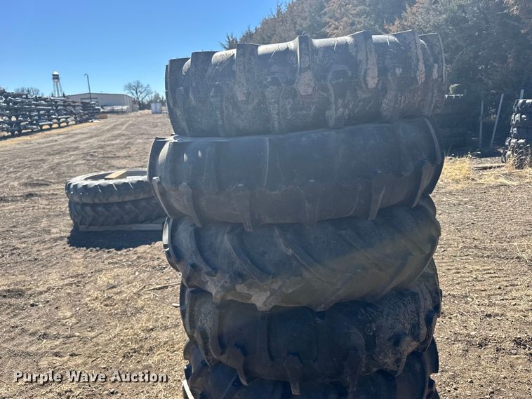 image for item FB7039 (6) 11.2-24 tires and wheels