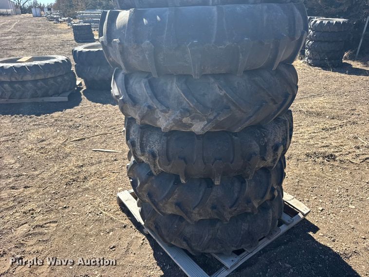 image for item FB7039 (6) 11.2-24 tires and wheels