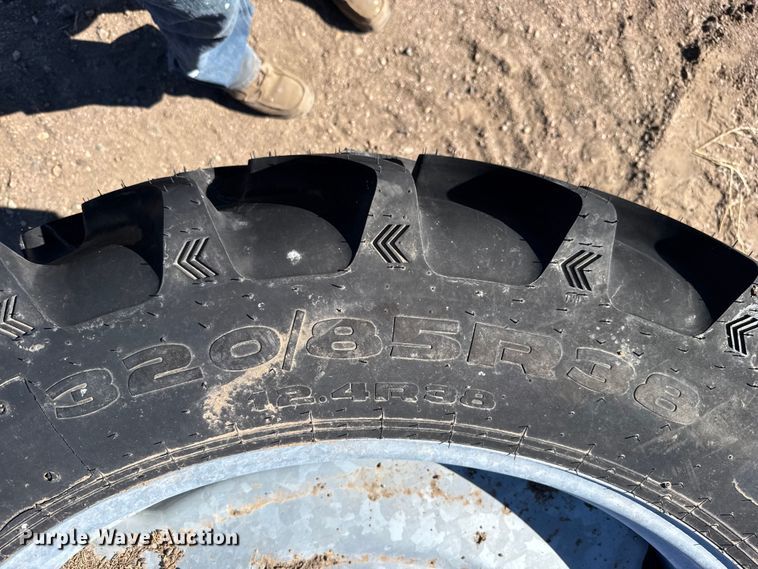 image for item FB7076 (3) 320/85R38 tires and wheels