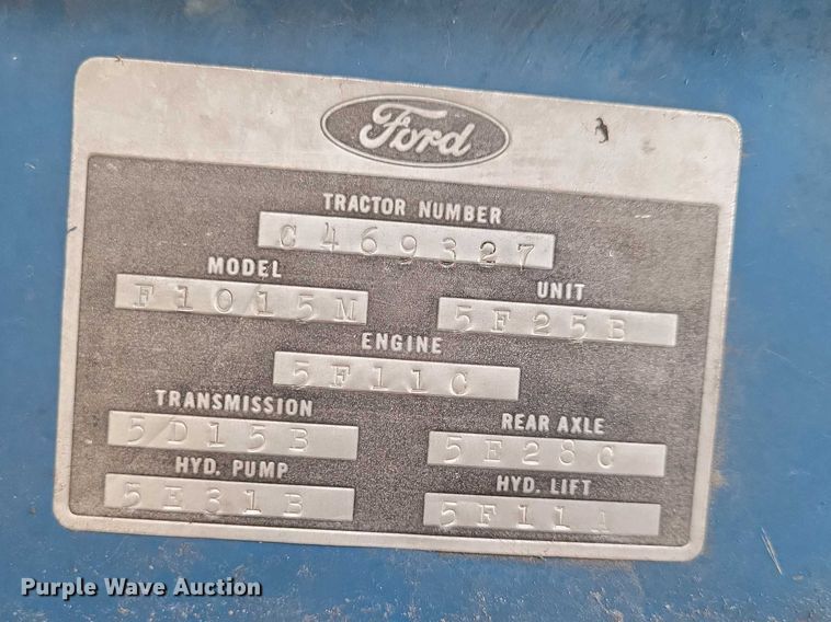 image for item NK9844 1975 Ford 7000 tractor