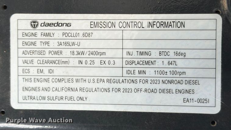 image for item YA1994 Bobcat CT2025 MFWD tractor