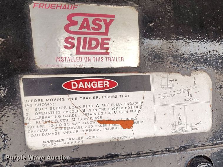 image for item BI9762 1994 Fruehauf PBA-NF2S-45N flatbed trailer