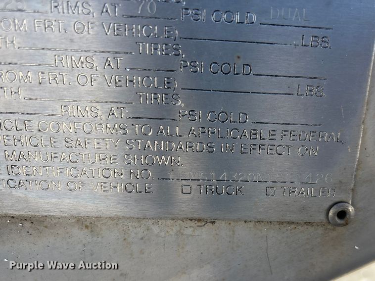 image for item DT0040 1992 Polar tank trailer