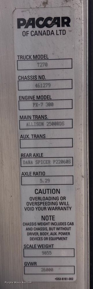 image for item EA4445 2021 Kenworth T270 box truck