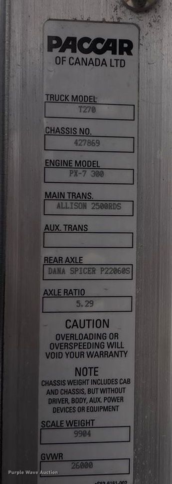 image for item EA4447 2021 Kenworth T270 box truck