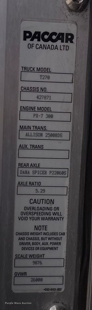 image for item EA4448 2021 Kenworth T270 box truck