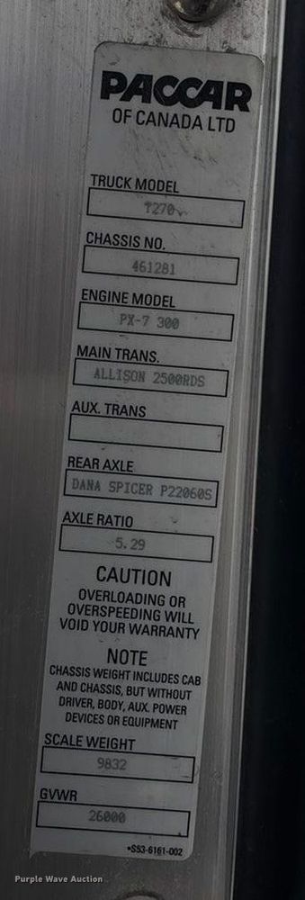 image for item EA4450 2021 Kenworth T270 box truck