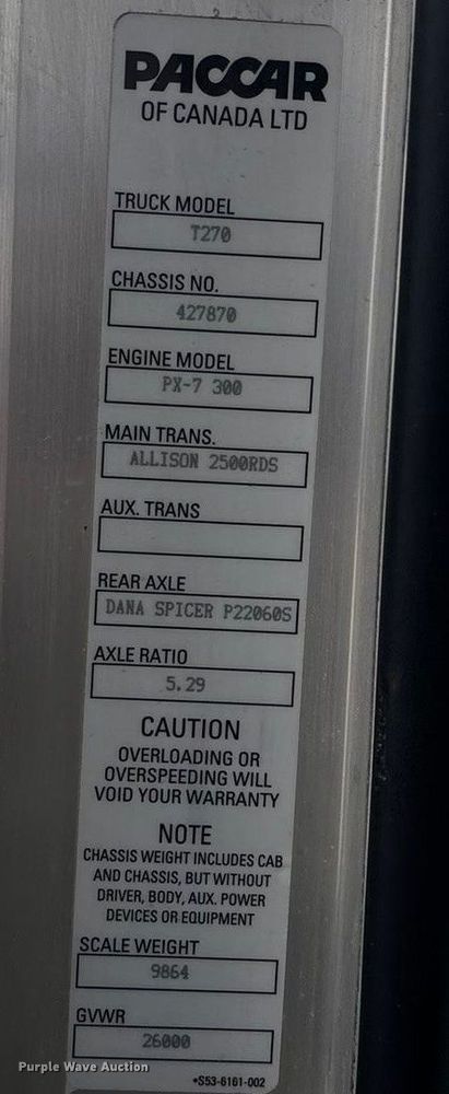 image for item EA4454 2021 Kenworth T270 box truck