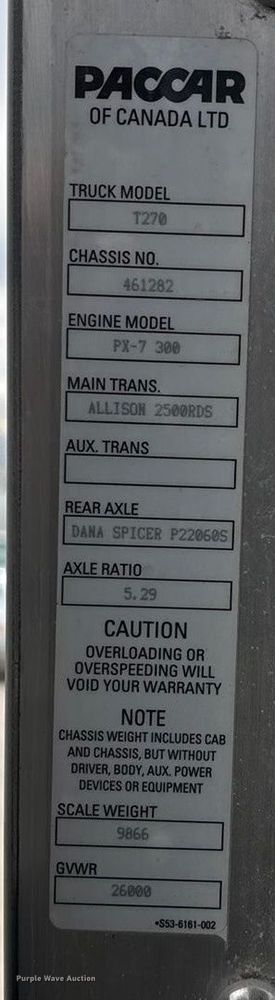 image for item EA4455 2021 Kenworth T270 box truck