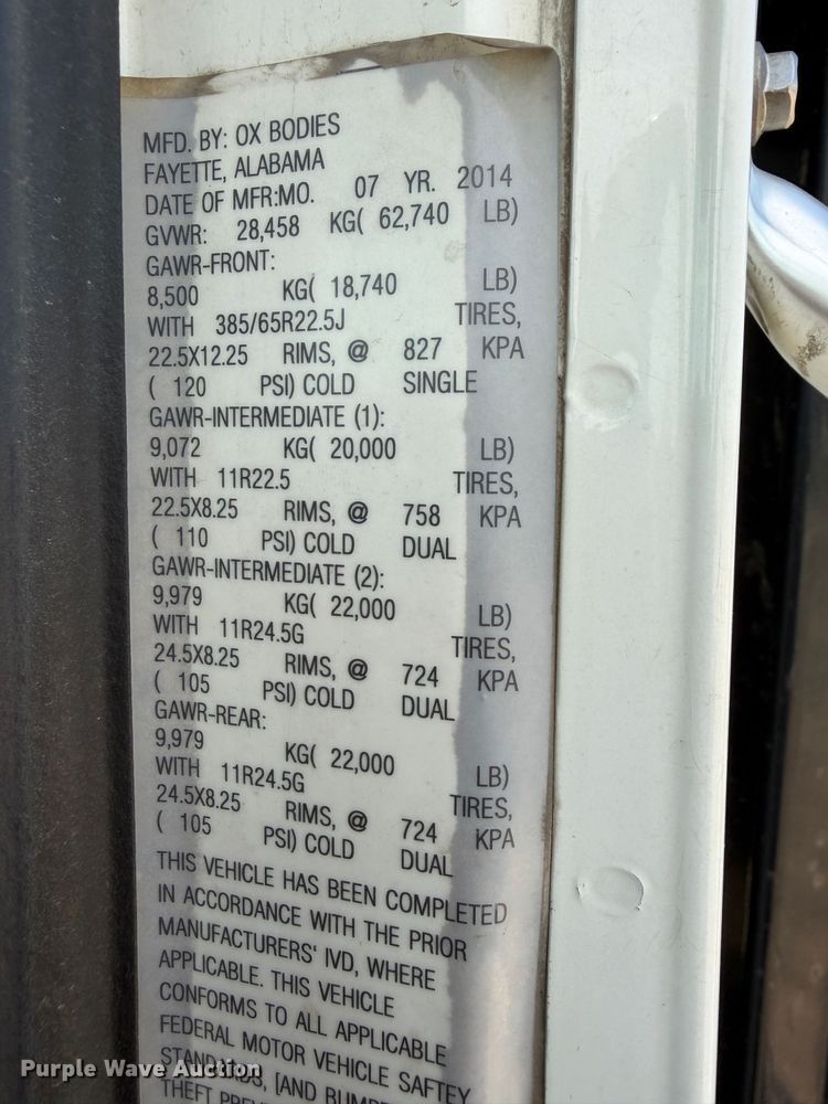 image for item EA4469 2015 Mack GU713 dump truck