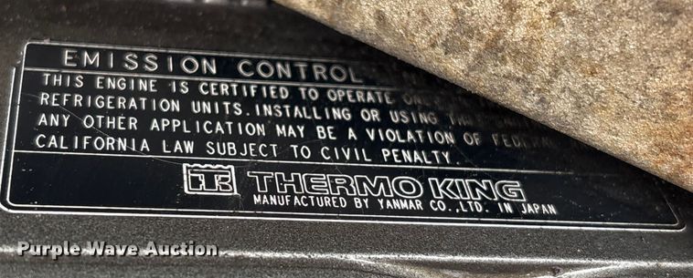 image for item EA7222 2015 Utility refrigerated van trailer