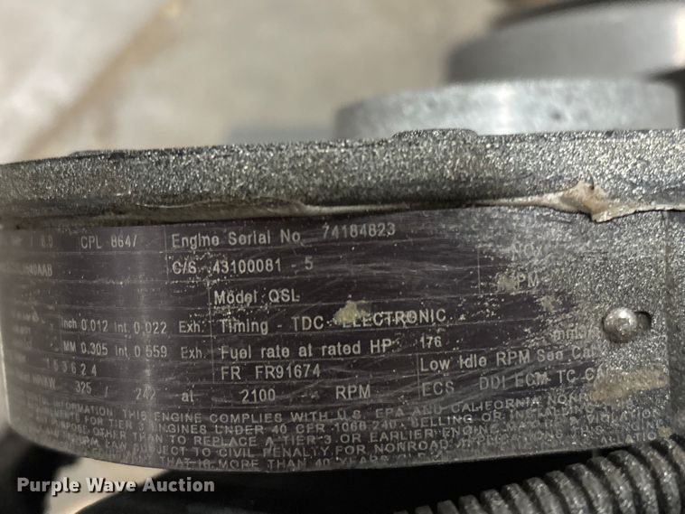 image for item EI5742 Cummins ACEXL0540AAB engine