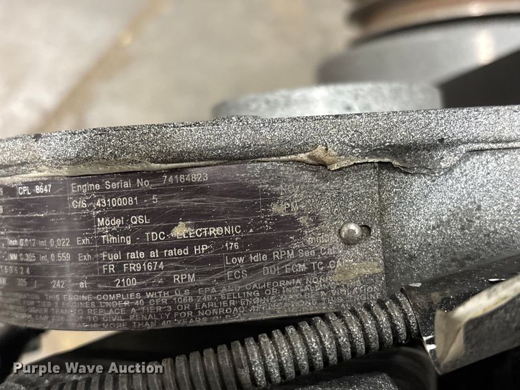 image for item EI5742 Cummins ACEXL0540AAB engine