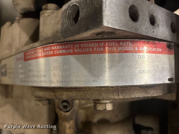 image for item EI5743 1983 Cummins IND335BC3 engine