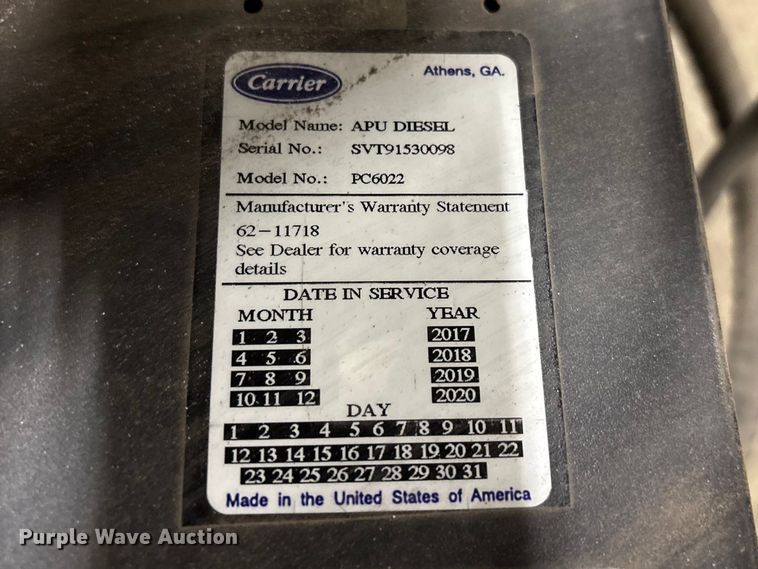 image for item EI5749 Carrier ComfortPro PC6022 APU