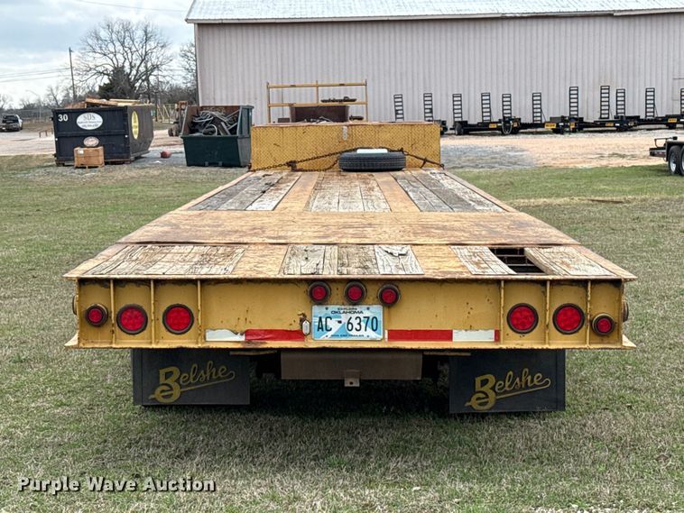 image for item ES5965 1978 Belshe T-10 drop deck trailer