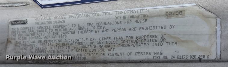 image for item ES8629 2008 Freightliner Columbia semi truck