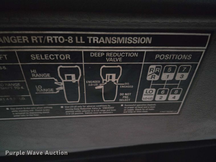 image for item ET1412 2000 Sterling L-Line dump truck