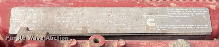 image for item EU4887 2012 Peterbilt 367 cotton module transport truck